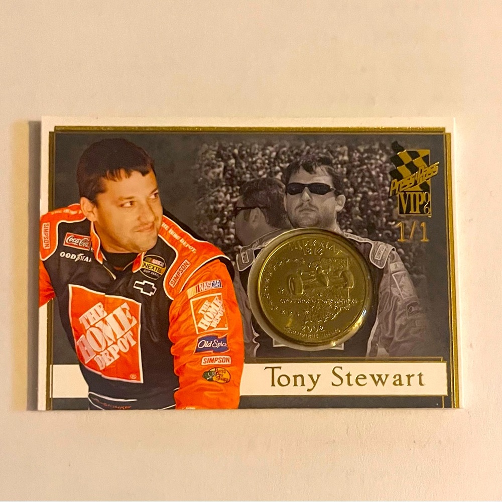 Tony Stewart 1/1 Statehood Quarter Hometown Indiana Custom National Convention